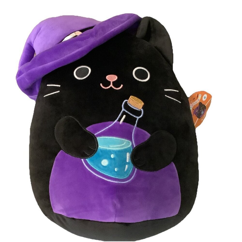 Autumn The Black Cat With Potion Squishmallow Halloween Theme. New With Tags